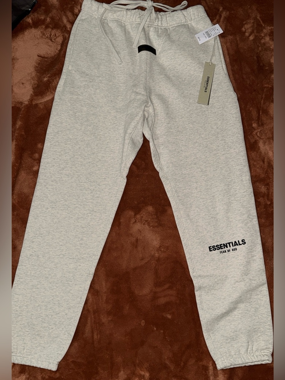 Essentials Light Oatmeal Men's Jogger Sweatpants size Small